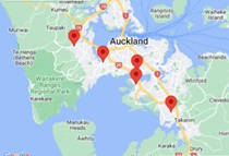 Map of dojo locations
